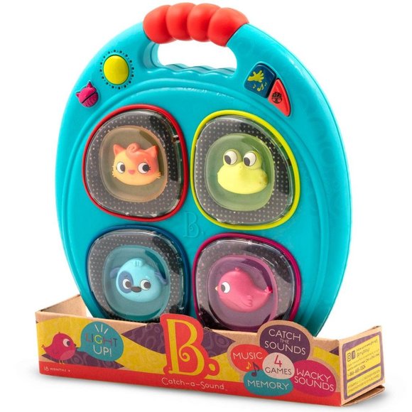 B. Toys Musical Memory Game Pad Catch-A-Sound Learning Toy Interactive - Picture 3 of 10
